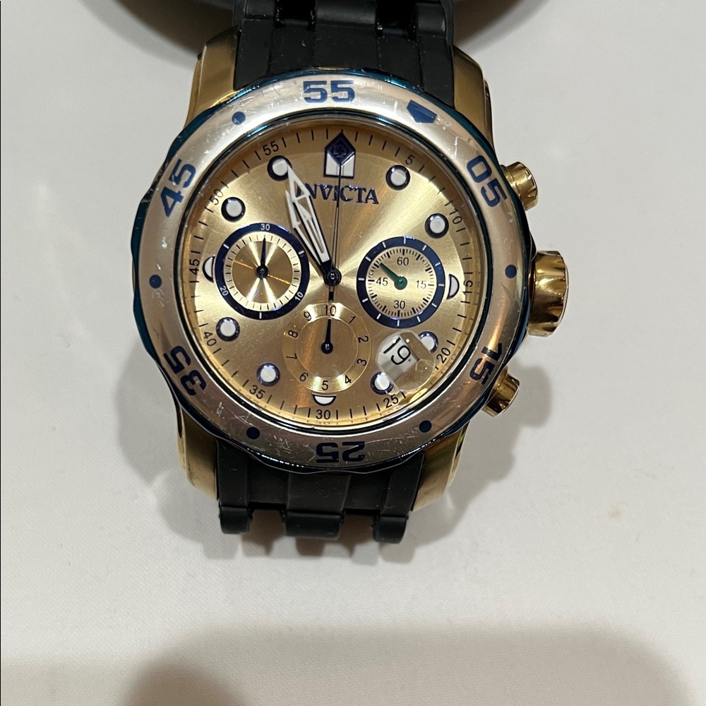 Invicta Gold and Black Dive Watch